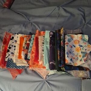 Colorful Fabric Scrap Bundle